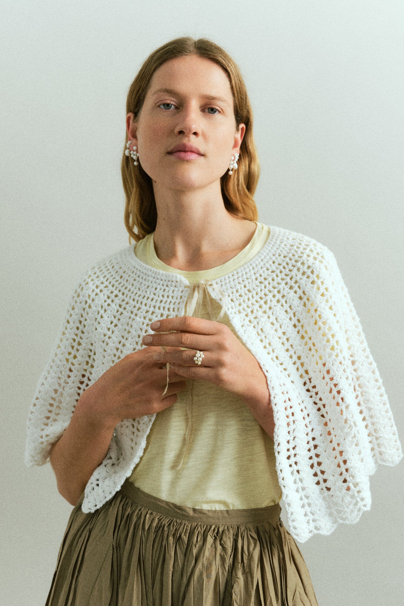 Blossom øreringe - forgyldt